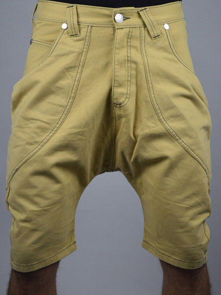 Side Pocket Shorts - Mustard