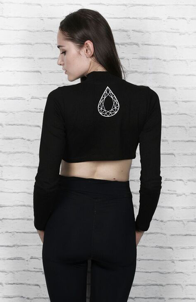 Total Black Clothing Grace Top | Shop more women's crops and tops at ETTO Boutique 
