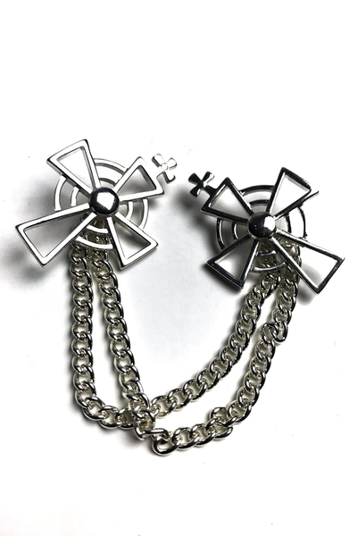Solid Silver Suit Chain | Mens Suit Chains | ETTO Boutique 