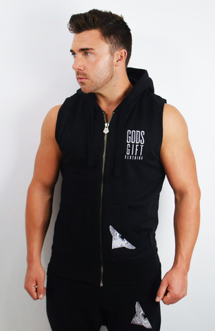 GG Sleeveless Premium Gym Hoodie | Gym Clothing | ETTO Boutique
