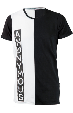 ANONYMOUS Logo Block Crew - Black/White