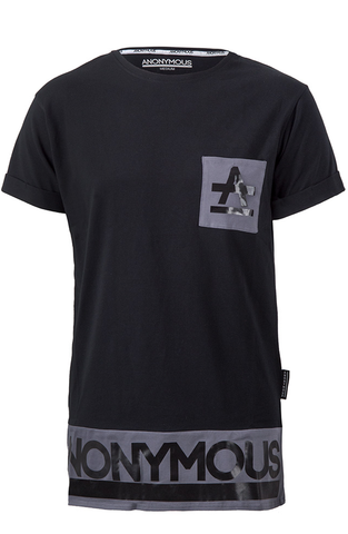 ANONYMOUS Pocket Long T-Shirt - Black