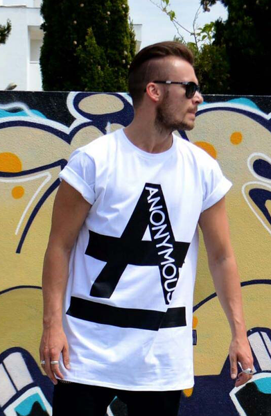 ANONYMOUS Longline T-Shirt | Mens T-Shirts | ETTO Boutique 
