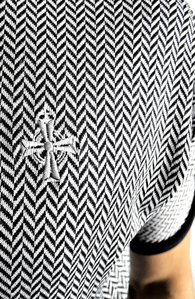 Herringbone Panel T-Shirt | Mens Unique T-Shirts | ETTO Boutique
