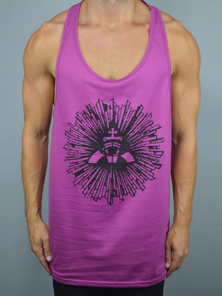 Hot Pink Illuminati Ibiza Vest | Mens Vests | ETTO Boutique 