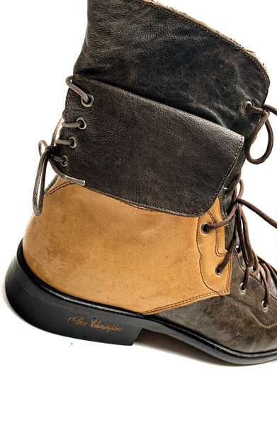 2 Tone Boots - Brown