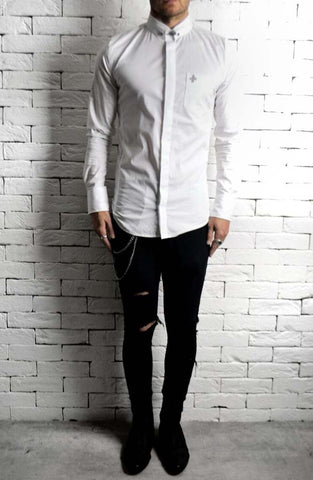 Alex Christopher Collar Pin Shirt | Mens Formal Shirts | ETTO Boutique