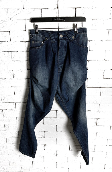Original Drop Crotch Jeans - Distressed Blue