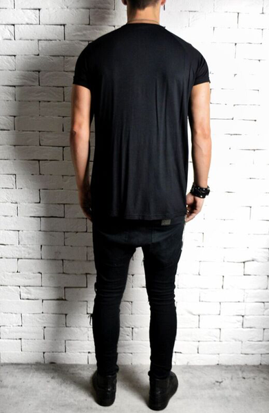 Directional Drape T-Shirt - Black