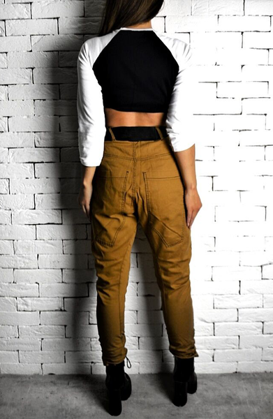 Tan High Waisted Twisted Jeans | Women's Jeans | ETTO Boutique 