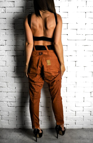 Orange Drop Crotch Utility Jeans | Women's Jeans | ETTO Boutique