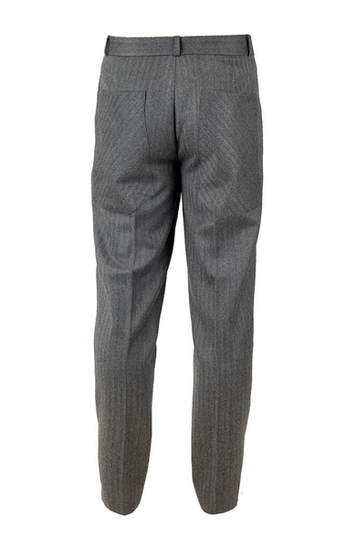 Tailored Suit Trousers - Grey Herringbone