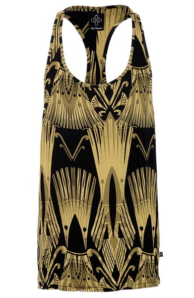 Alex Christopher Black/Gold Ibiza Vest | Men's Vests | ETTO Boutique 