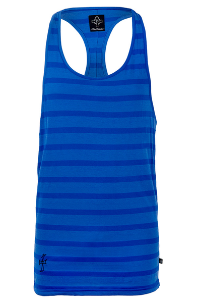 Ibiza Vest - Blue Tri Stripe | Mens Vests | ETTO Boutique 