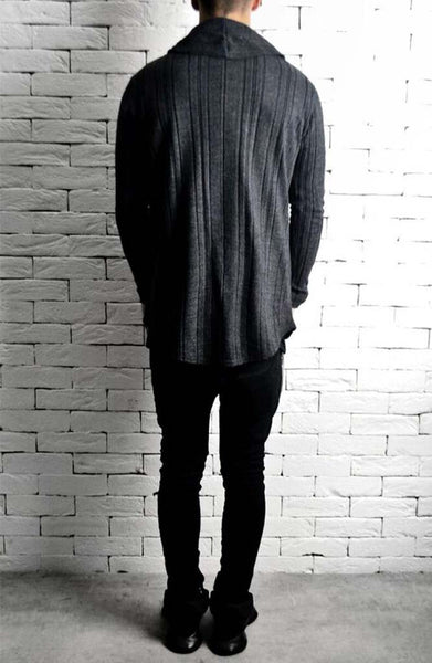 Knitted Cardigan - Charcoal