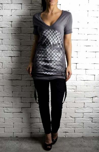 Mesh Face T-Shirt | women's t-shirts and tops | ETTO Boutique 