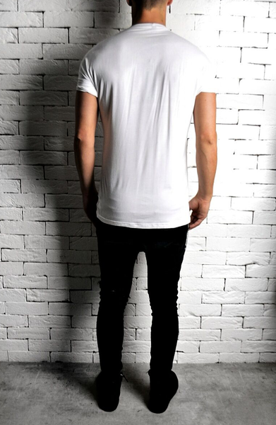  Alex Christopher Sketch Roll Shoulder T-Shirt | Mens T-Shirts | ETTO Boutique 