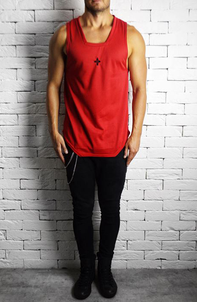 Square neck 2025 vest men's