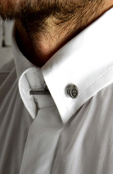 Alex Christopher Collar Pin Shirt | Mens Formal Shirts | ETTO Boutique