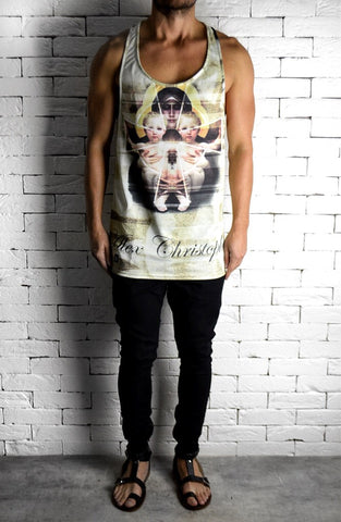 Alex Christopher Sublimation Religious Print Ibiza Vest | Men's Vest | ETTO Boutique 