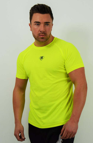 GG Gym Small Logo T-Shirt - Bright Yellow