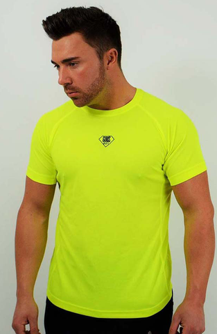 GG Gym Small Logo T-Shirt - Bright Yellow