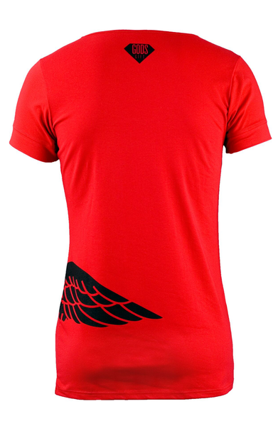 Red GG Wings Gym T-Shirt | Gym Clothing | ETTO Boutique 