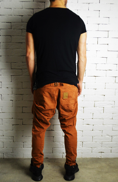 Tan Drop Crotch Jeans | Mens Drop Crotch Jeans | ETTO Boutique 