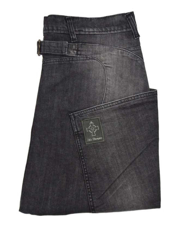 Side Pocket Jean - Black Distressed