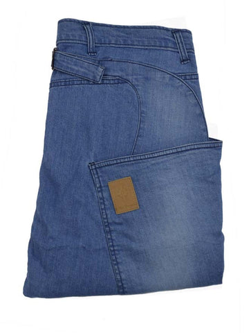 Side Pocket Jean - Bleached Blue