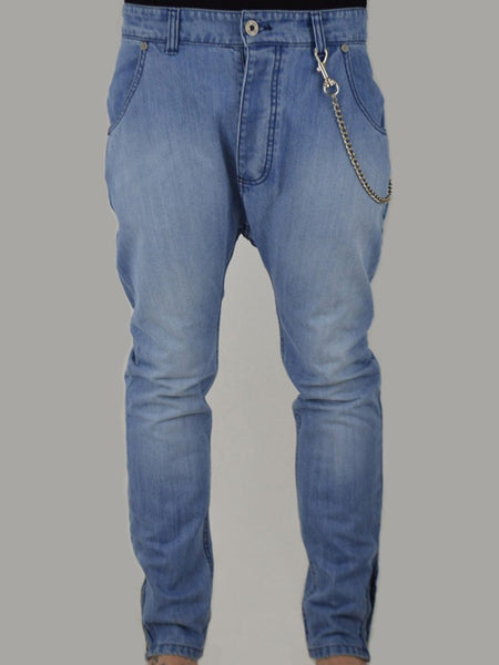 Bleached Skinny Jeans With Chain | Mens Jeans | ETTO Boutique