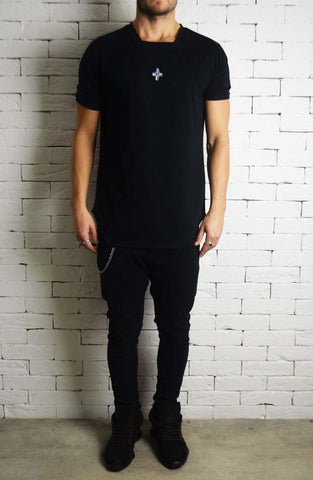 Square Neck T-Shirt | Mens Longline T-Shirts | ETTO Boutique 