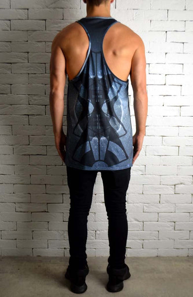 Alex Christopher Sublimation Midnight  Print Ibiza Vest | Men's Vest | ETTO Boutique 