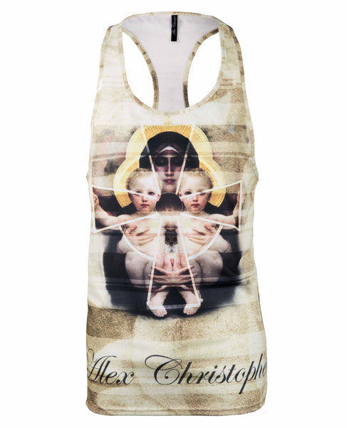 Alex Christopher Sublimation Religious Print Ibiza Vest | Men's Vest | ETTO Boutique 
