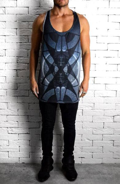 Alex Christopher Sublimation Midnight  Print Ibiza Vest | Men's Vest | ETTO Boutique 