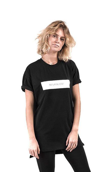 Total Black Minimalism T-Shirt