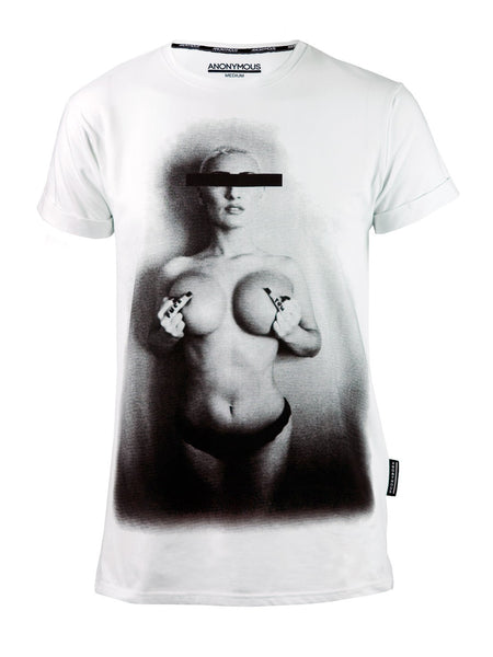 ANONYMOUS Printed T-Shirt | Mens Longline T-Shirts | ETTO Boutique 
