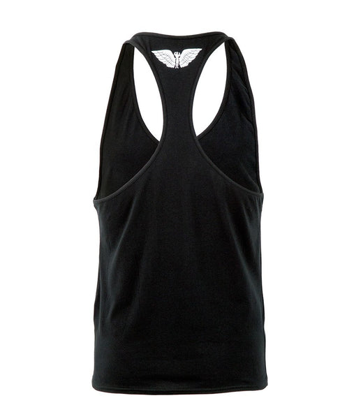 Black Tri Logo Racer Vest | Gods Gift Clothing | ETTO Boutique